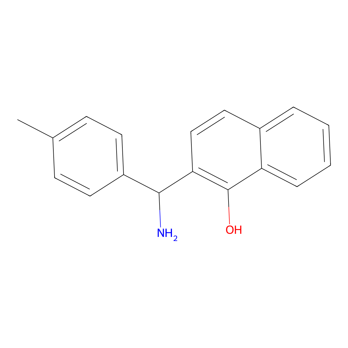 2-(Amino-p-tolyl-methyl)-naphthalen-1-ol molecular structure, CAS 744197-44-2