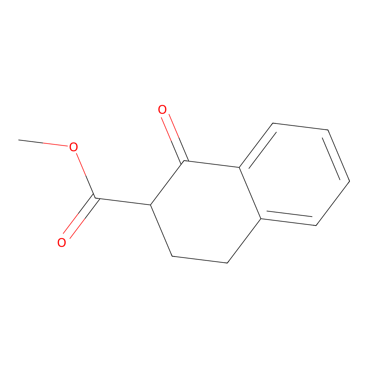 1,2,3,4-Tetrahydro-2-carbomethoxy-1-oxonaphthalene molecular structure, CAS 7442-52-6