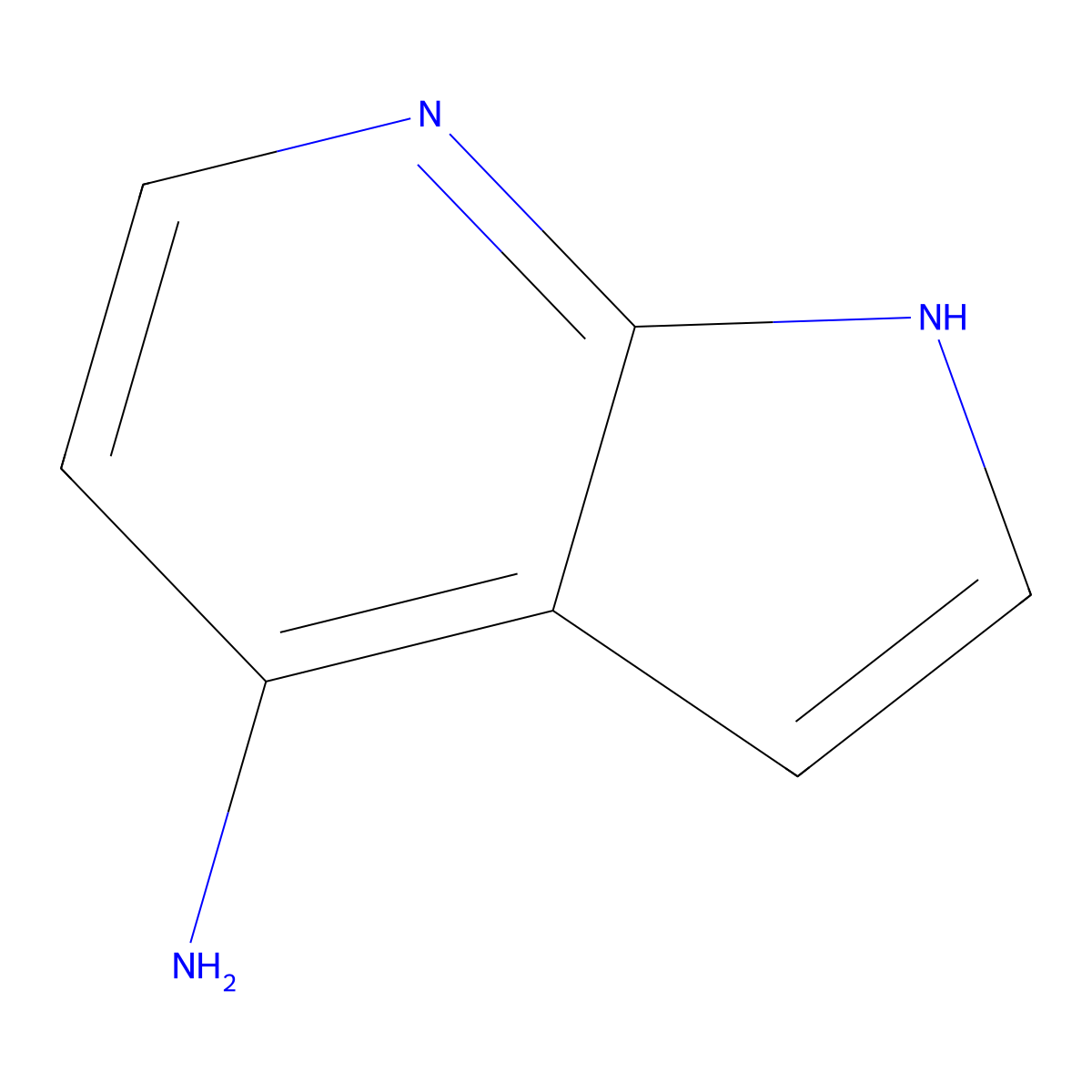 1H-pyrrolo(2,3-b)pyridin-4-amine molecular structure, CAS 74420-00-1
