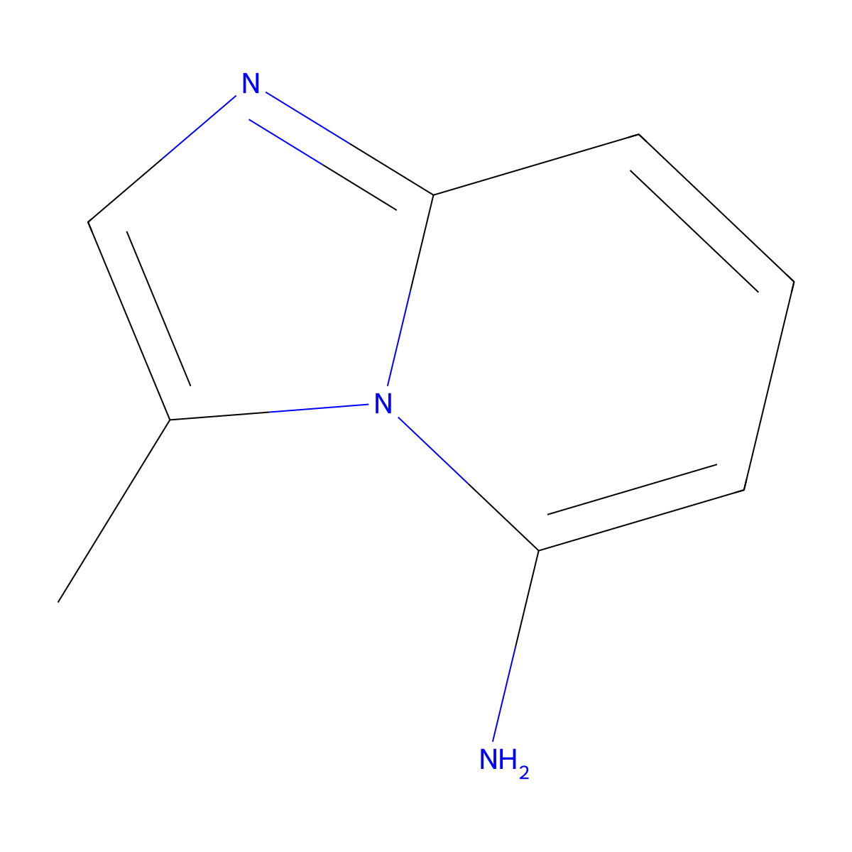 3-Methylimidazo[1,2-a]pyridin-5-amine molecular structure, CAS 74420-50-1