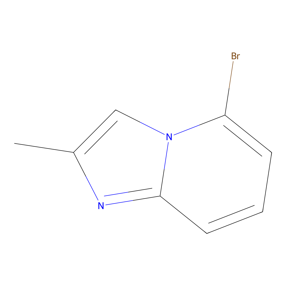 5-Bromo-2-methylimidazo[1,2-a]pyridine molecular structure, CAS 74420-51-2