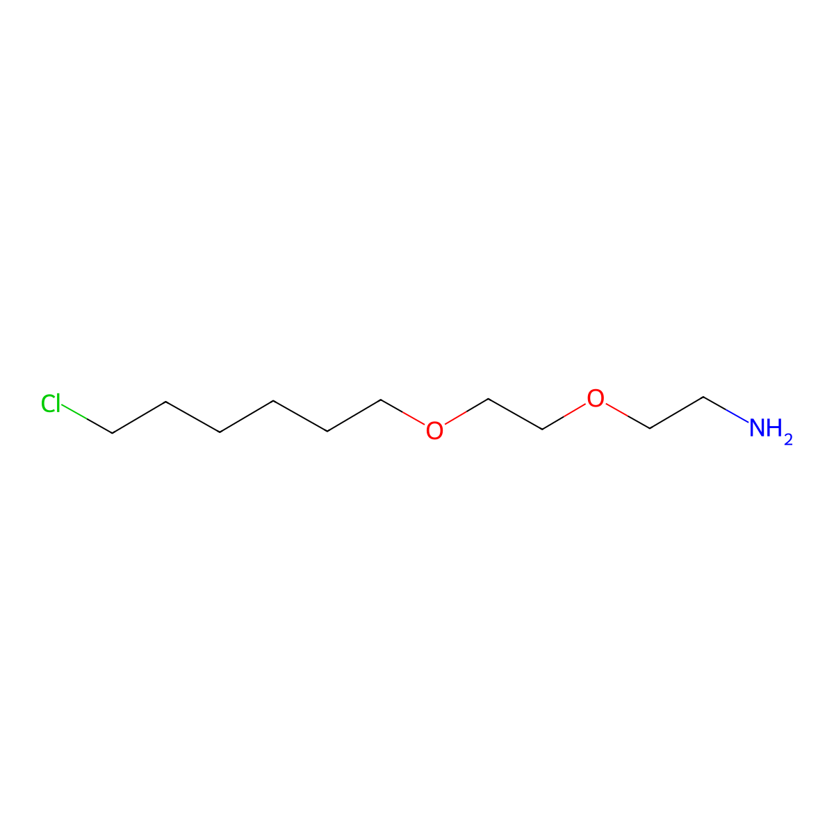 2-(2-((6-Chlorohexyl)oxy)ethoxy)ethanamine molecular structure, CAS 744203-60-9