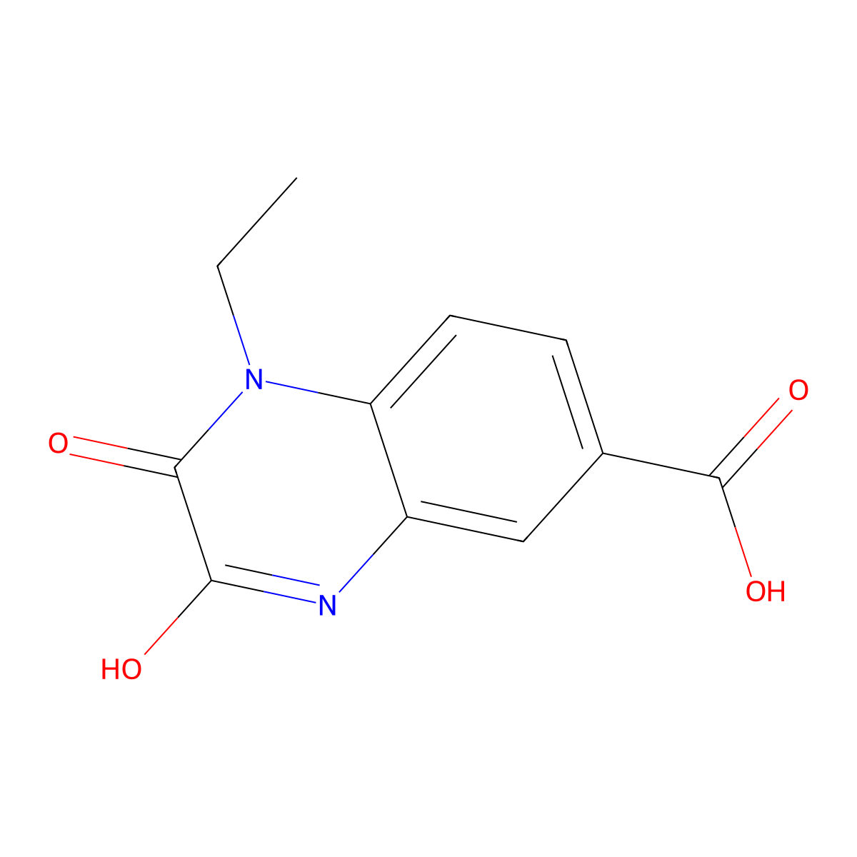 1-Ethyl-2,3-dioxo-1,2,3,4-tetrahydroquinoxaline-6-carboxylic acid molecular structure, CAS 744227-07-4