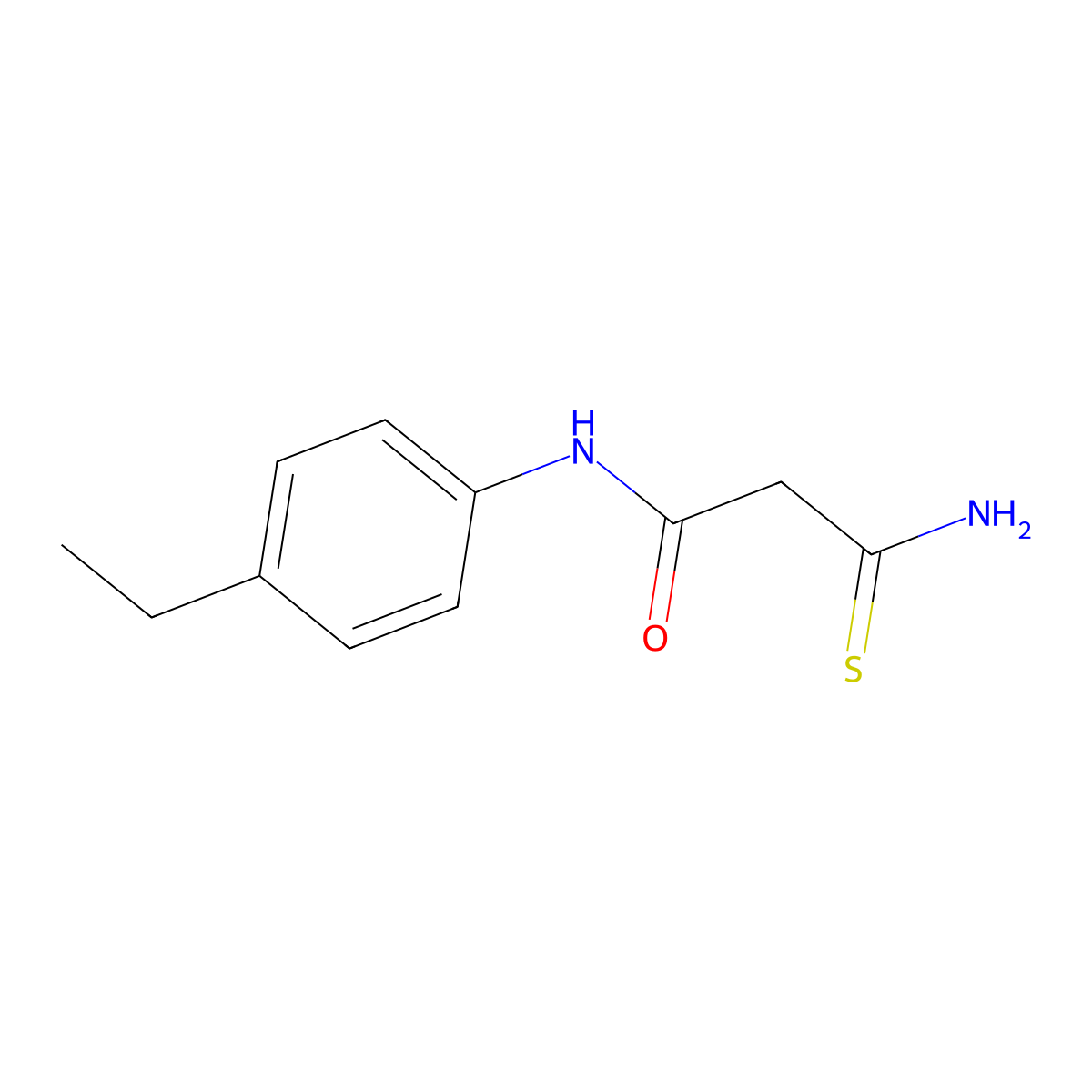 3-amino-N-(4-ethylphenyl)-3-thioxopropanamide molecular structure, CAS 744227-10-9