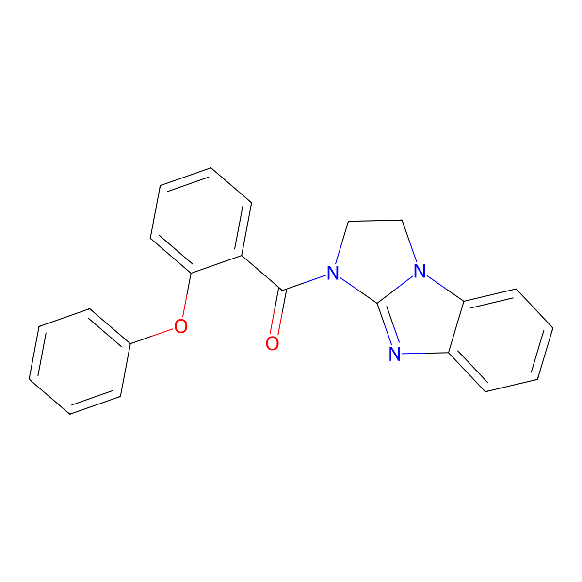 5-(2-Phenoxybenzoyl)-2,5,7-triazatricyclo[6.4.0.0^{2,6}]dodeca-1(8),6,9,11-tetraene molecular structure, CAS 744230-77-1