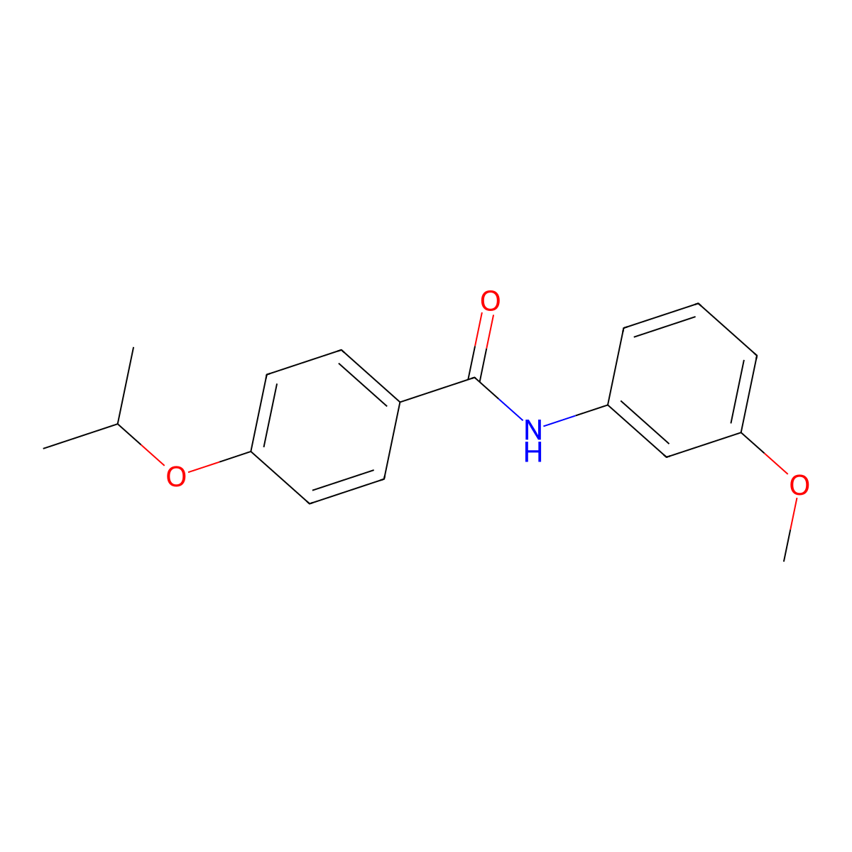 4-isopropoxy-N-(3-methoxyphenyl)benzamide molecular structure, CAS 744230-85-1
