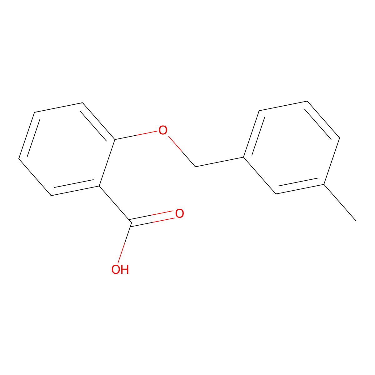 2-[(3-Methylphenyl)methoxy]benzoic acid molecular structure, CAS 744242-83-9