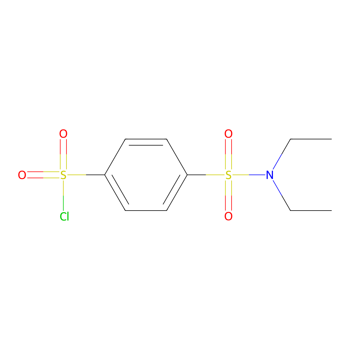 4-(Diethylsulfamoyl)benzene-1-sulfonyl chloride molecular structure, CAS 744242-86-2