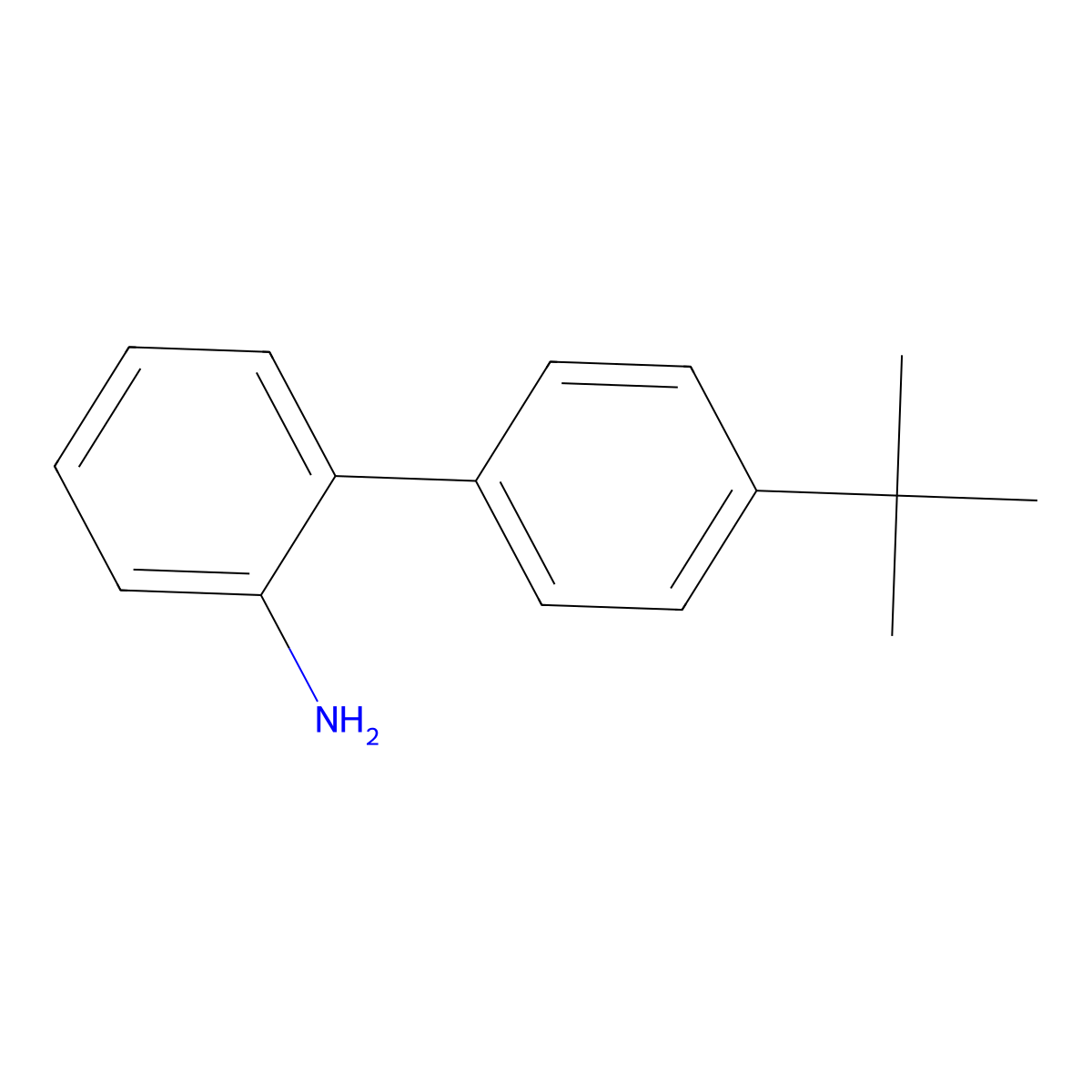 4'-Tert-butyl[1,1'-biphenyl]-2-amine molecular structure, CAS 744262-30-4