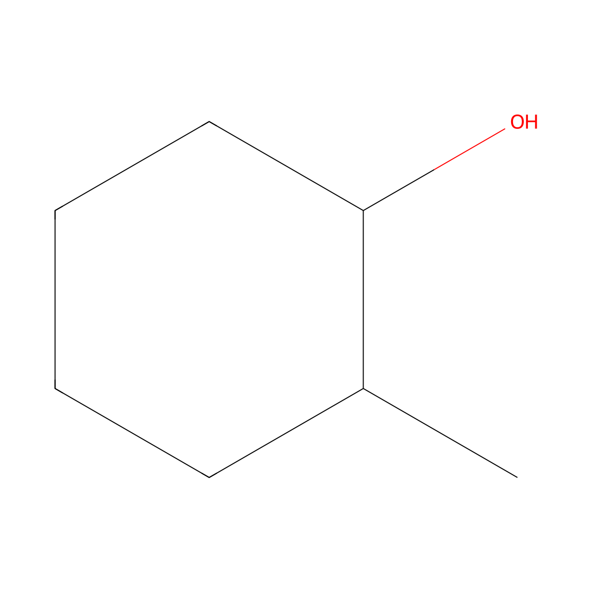 trans-2-Methylcyclohexanol molecular structure, CAS 7443-52-9