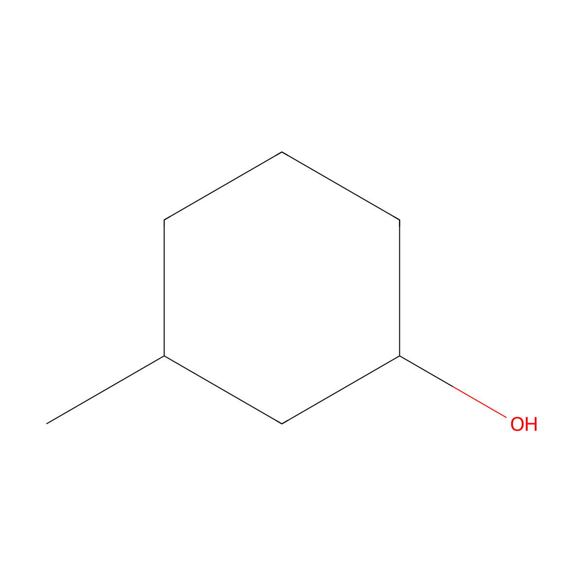 trans-3-Methylcyclohexanol molecular structure, CAS 7443-55-2