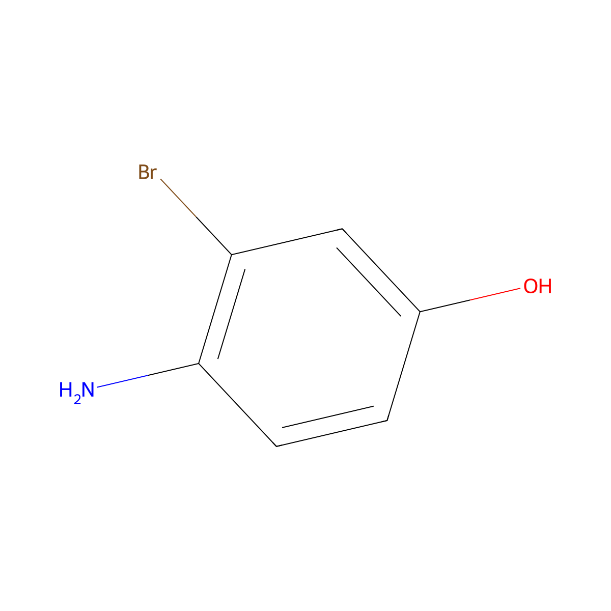 4-Amino-3-bromophenol molecular structure, CAS 74440-80-5