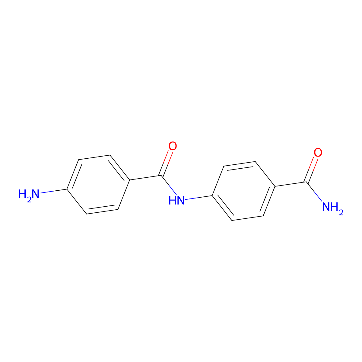 4-Amino-N-(4-(aminocarbonyl)phenyl)benzamide molecular structure, CAS 74441-06-8