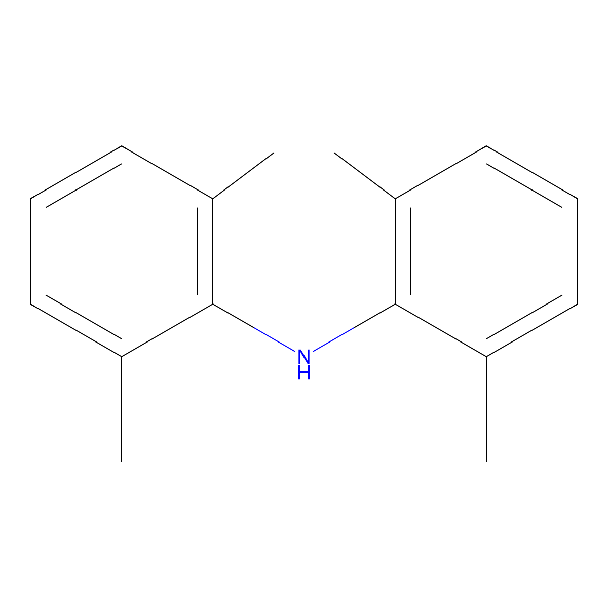 Bis-(2,6-dimethyl-phenyl)-amine molecular structure, CAS 74443-35-9