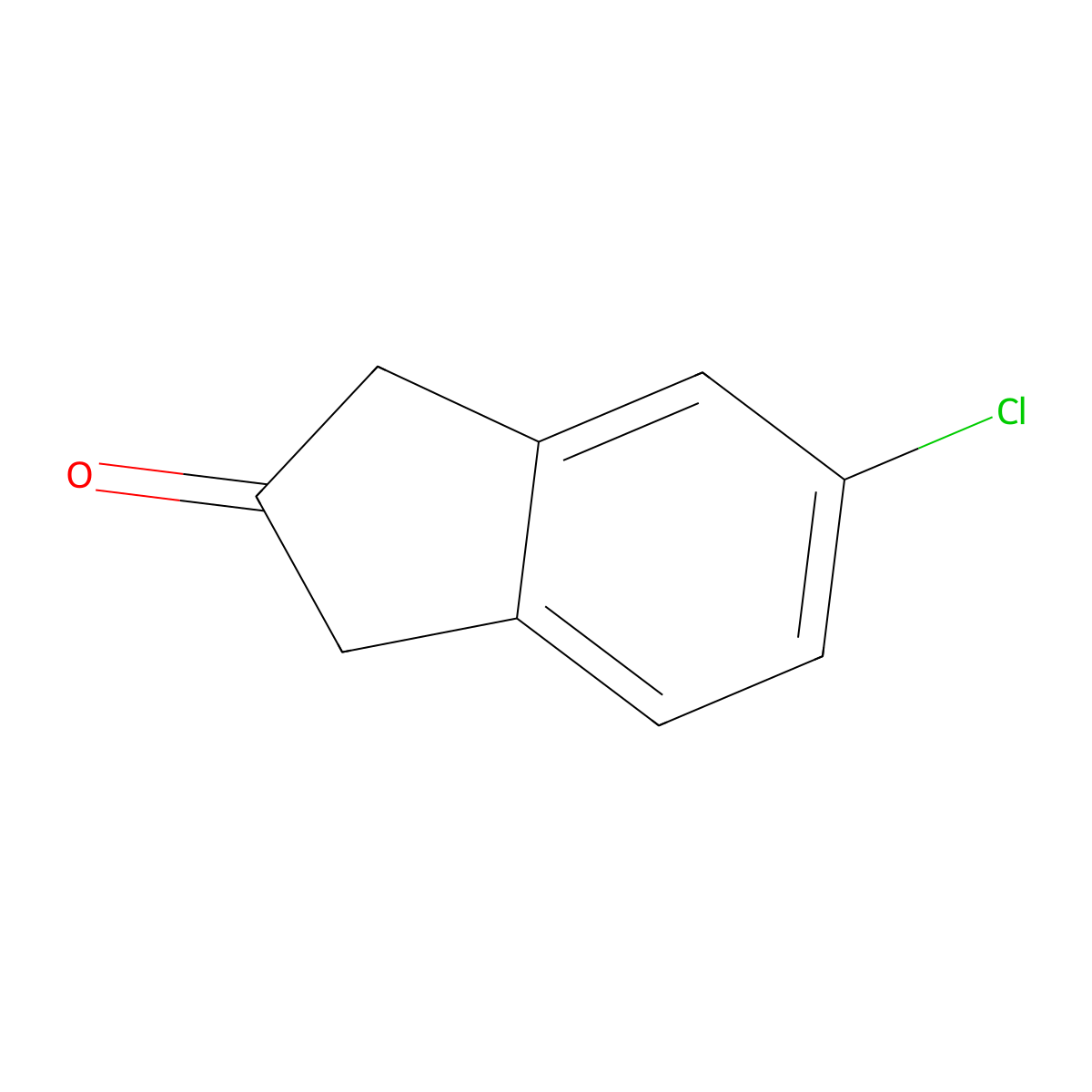 5-Chloro-1H-inden-2(3H)-one molecular structure, CAS 74444-81-8