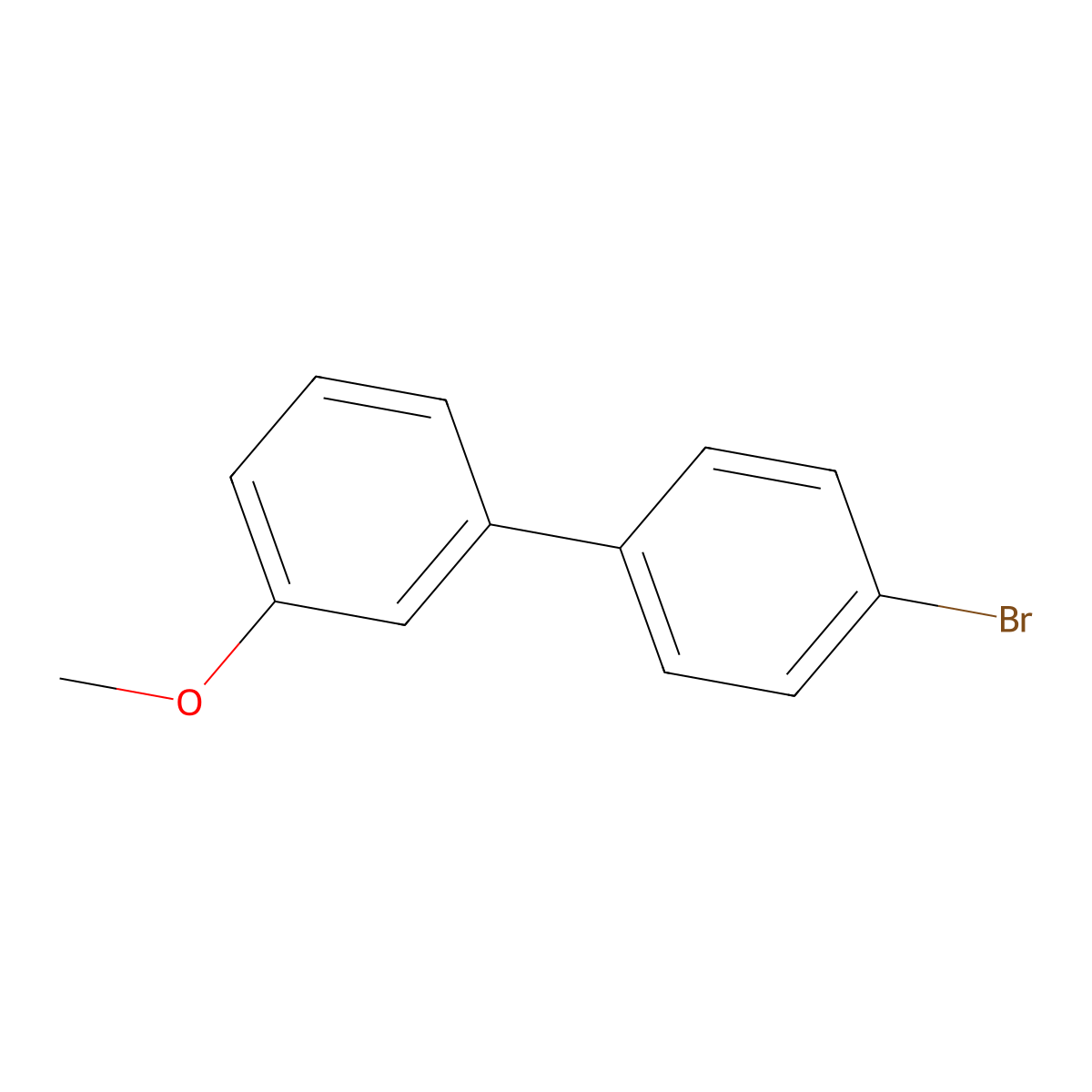 4-Bromo-3'-methoxybiphenyl molecular structure, CAS 74447-69-1