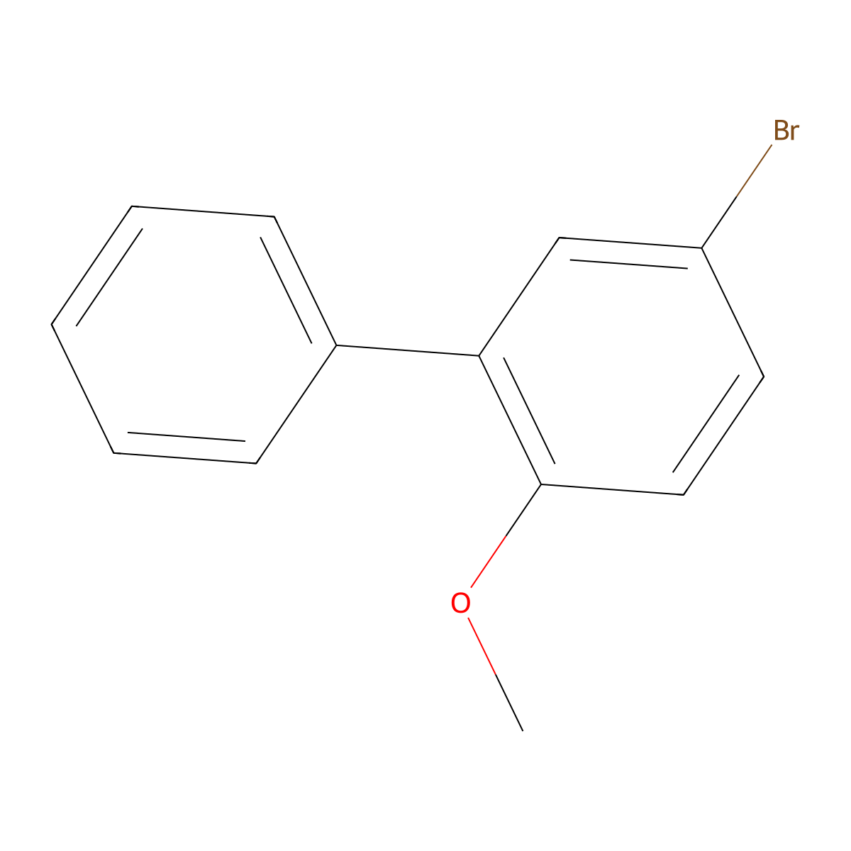 5-Bromo-2-methoxy-1,1'-biphenyl molecular structure, CAS 74447-71-5