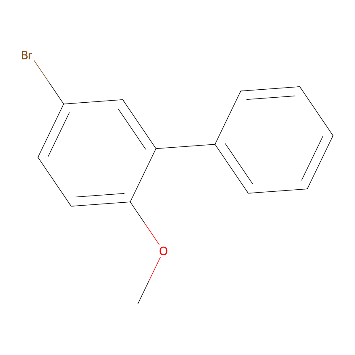 5-Bromo-2-methoxy-1,1'-biphenyl molecular structure, CAS 74447-71-5
