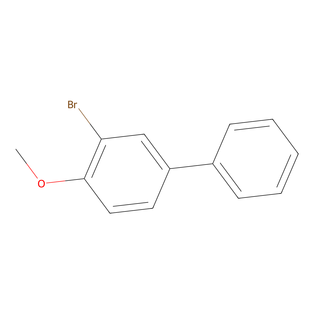 3-Bromo-4-methoxybiphenyl molecular structure, CAS 74447-73-7