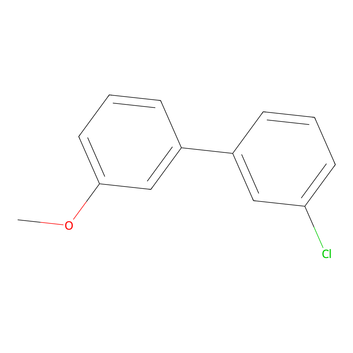 1,1'-Biphenyl, 3-chloro-3'-methoxy- molecular structure, CAS 74447-83-9