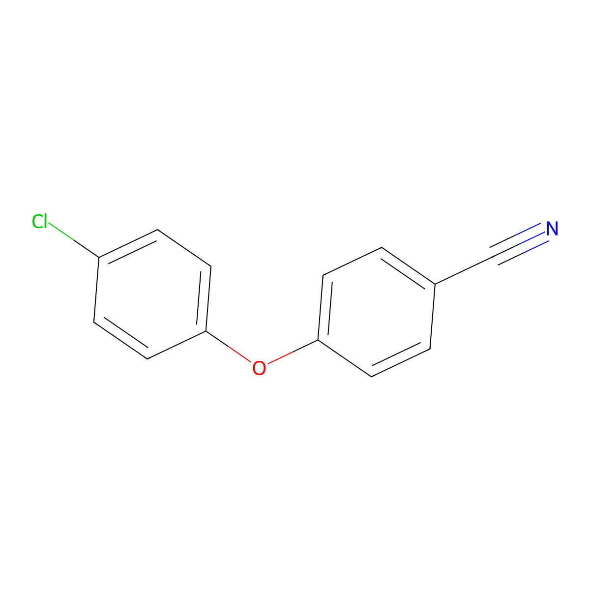 4-(4-Chlorophenoxy)benzonitrile molecular structure, CAS 74448-92-3