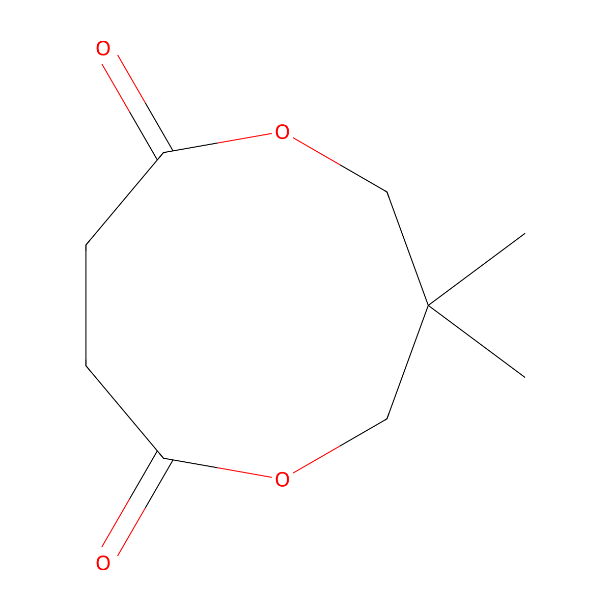 1,5-Dioxonane-6,9-dione, 3,3-dimethyl- molecular structure, CAS 7445-18-3