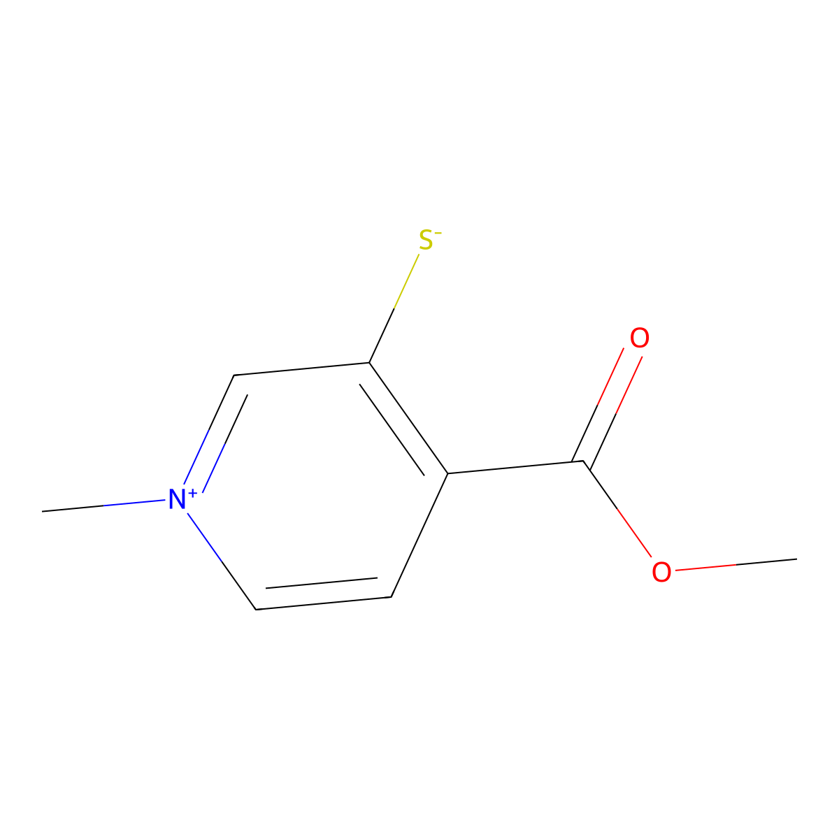 4-(Methoxycarbonyl)-1-methyl-3-pyridiniumylsulfide molecular structure, CAS 74450-86-5