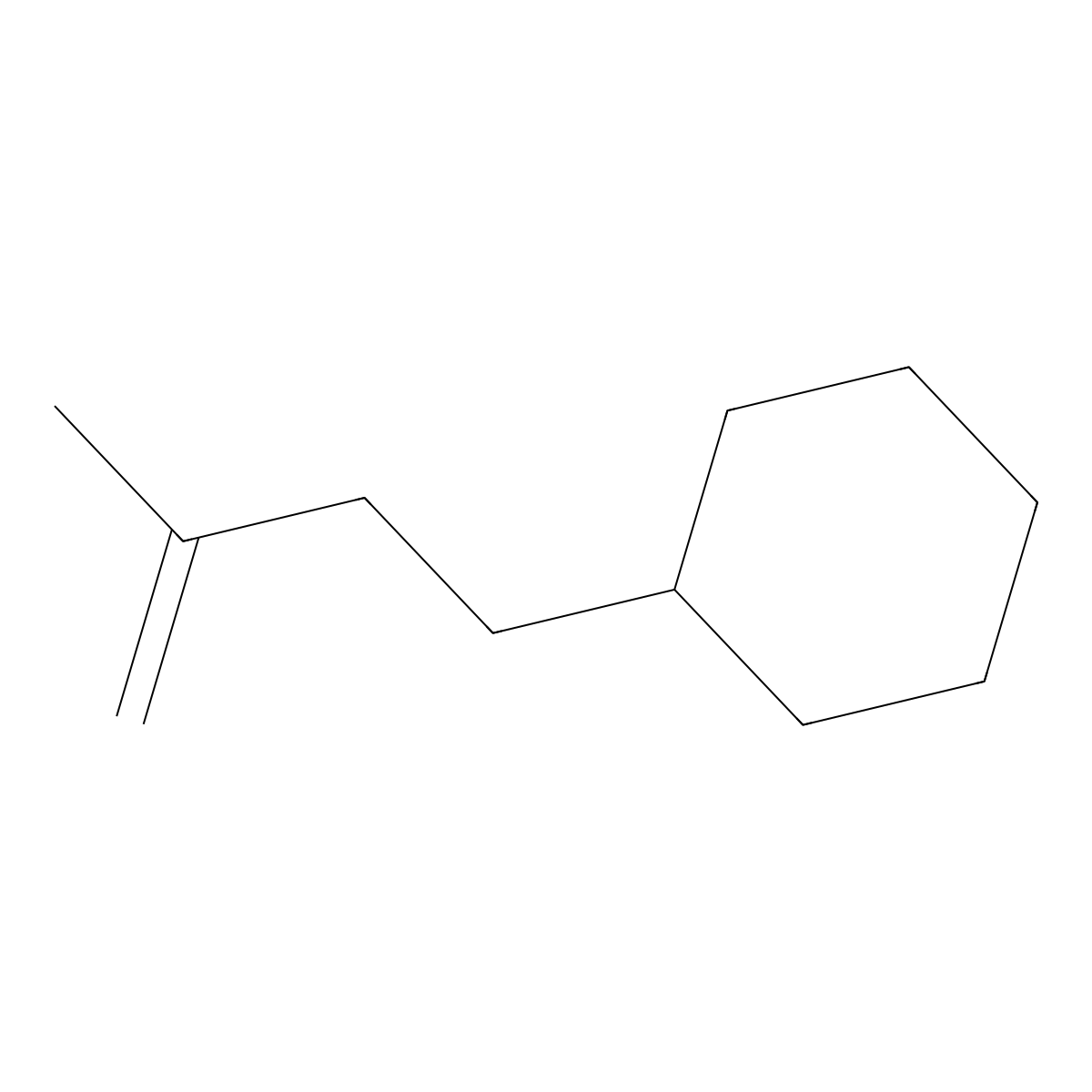 3-Methylbut-3-enylcyclohexane molecular structure, CAS 74454-42-5