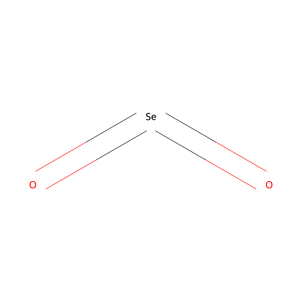 Selenium Dioxide molecular structure, CAS 7446-08-4