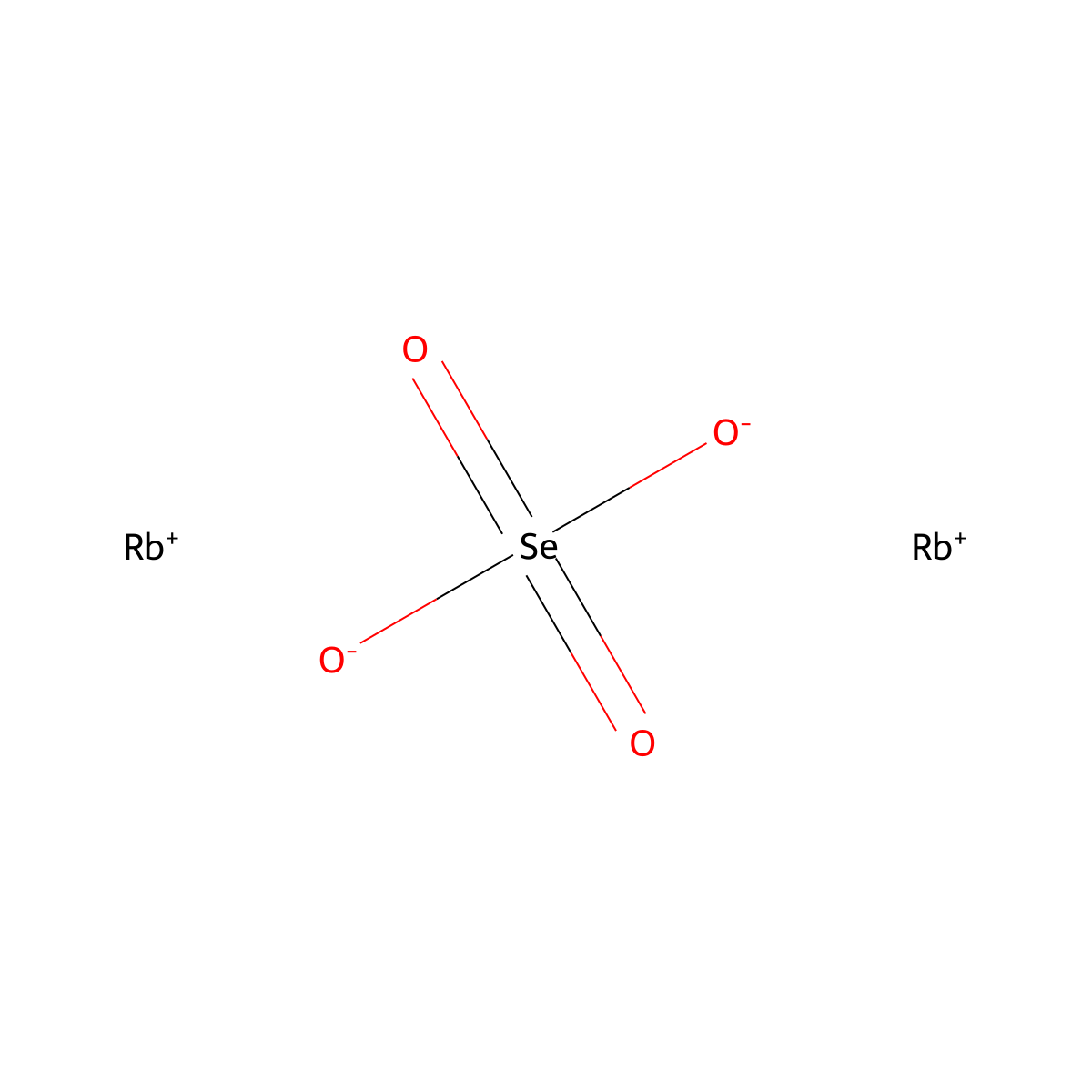 Selenic acid, rubidium salt (1:2) molecular structure, CAS 7446-17-5