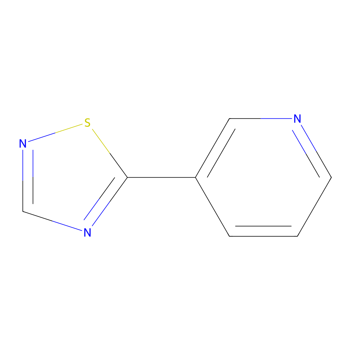 5-Pyridin-3-yl-1,2,4-thiadiazole molecular structure, CAS 74466-92-5