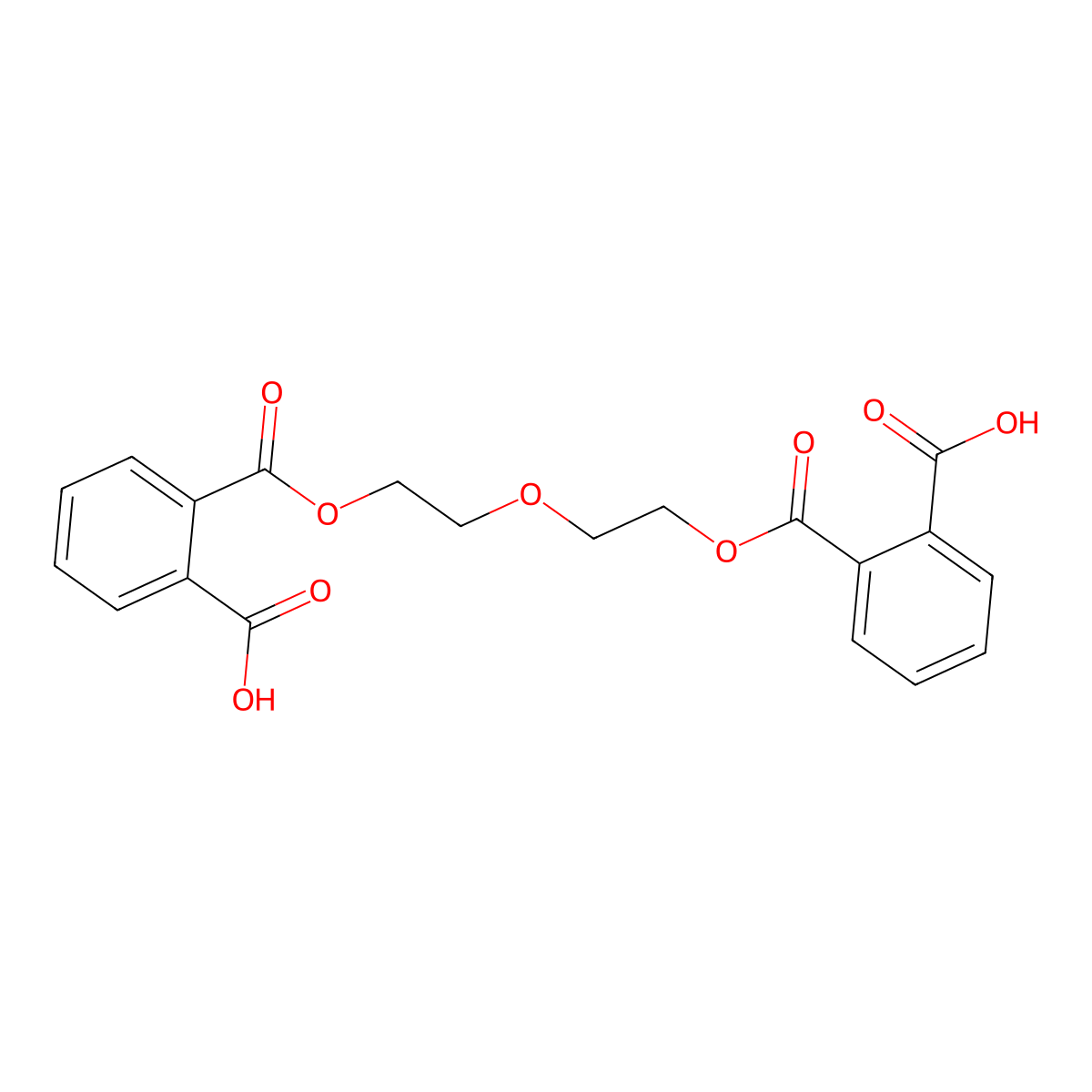 Diethylene glycol phthalate molecular structure, CAS 7447-67-8