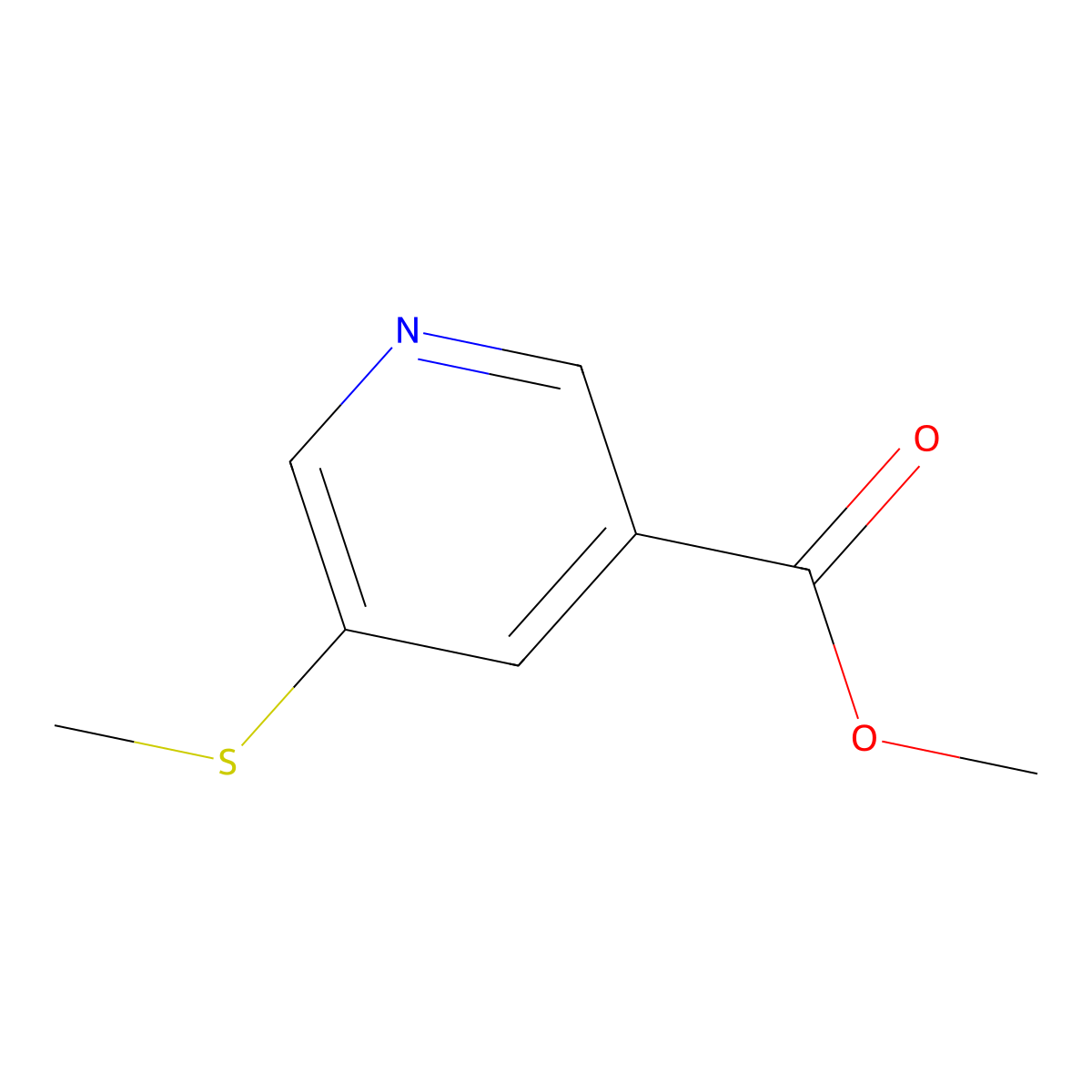Methyl 5-(Methylthio)nicotinate molecular structure, CAS 74470-43-2