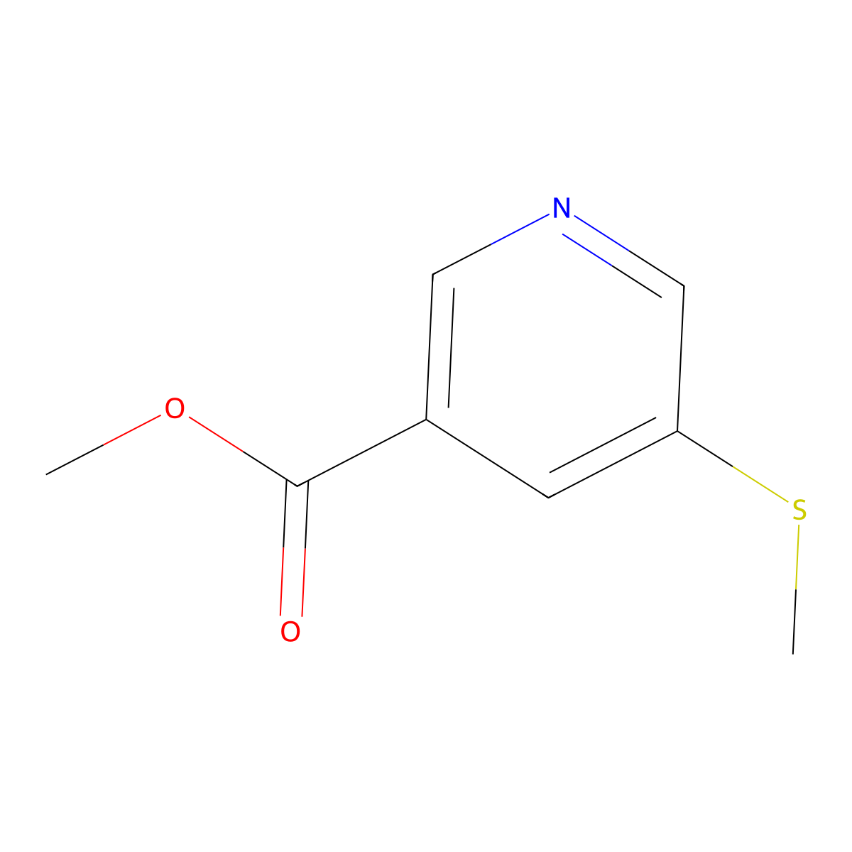 Methyl 5-(Methylthio)nicotinate molecular structure, CAS 74470-43-2