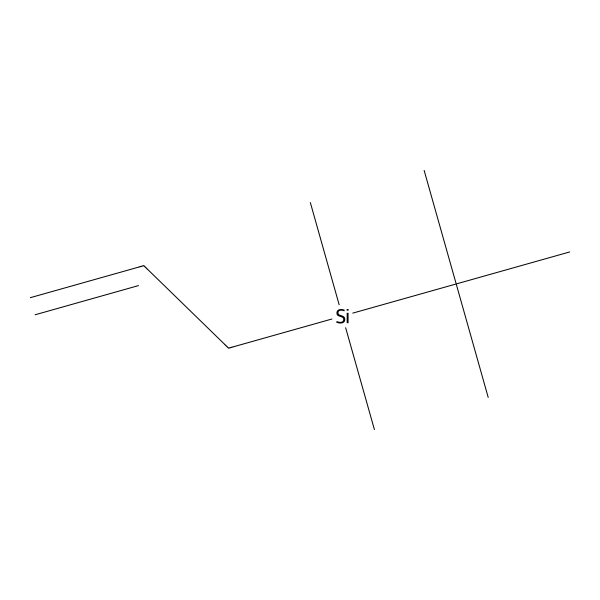 Allyl(tert-butyl)dimethylsilane molecular structure, CAS 74472-22-3