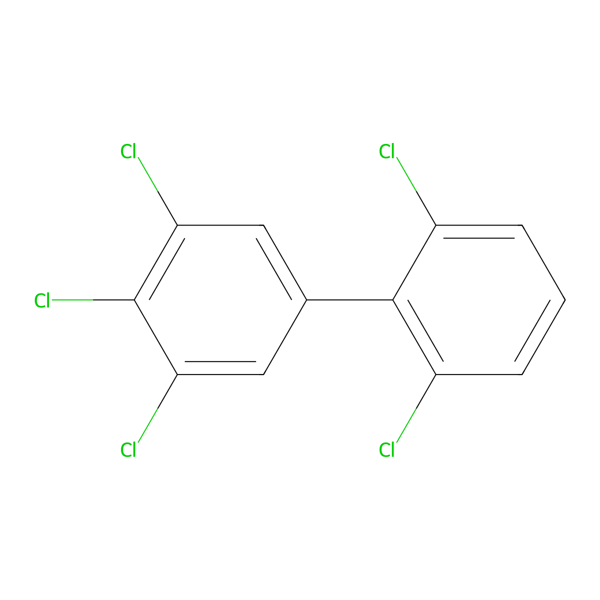 2,3',4',5',6-Pentachlorobiphenyl molecular structure, CAS 74472-39-2