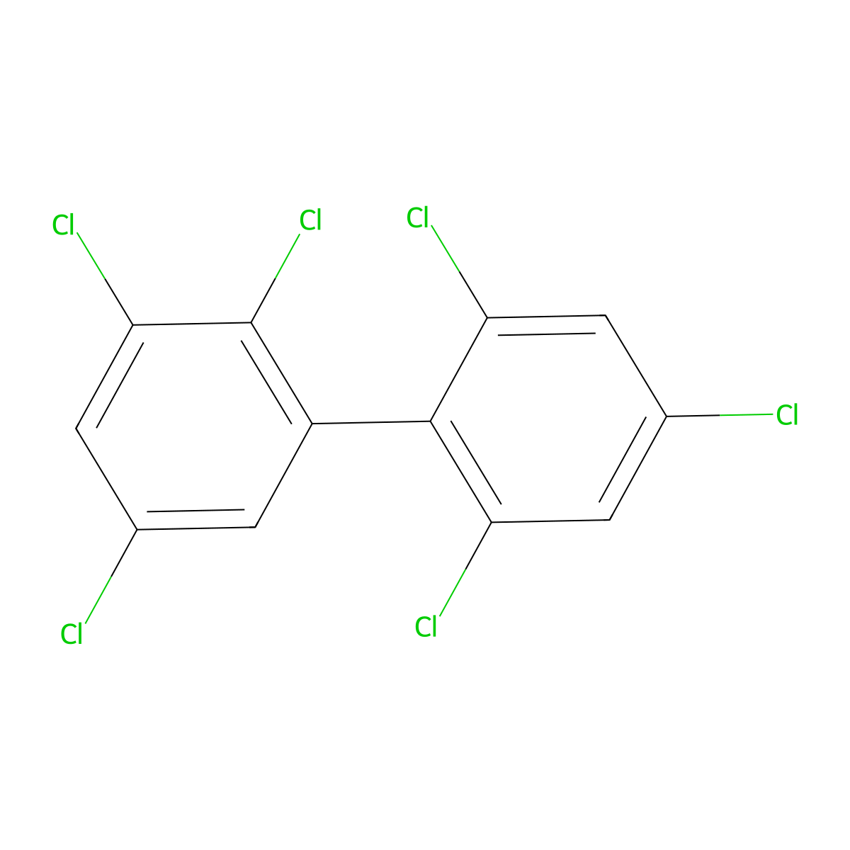 2,2',3,4',5,6'-Hexachlorobiphenyl molecular structure, CAS 74472-41-6