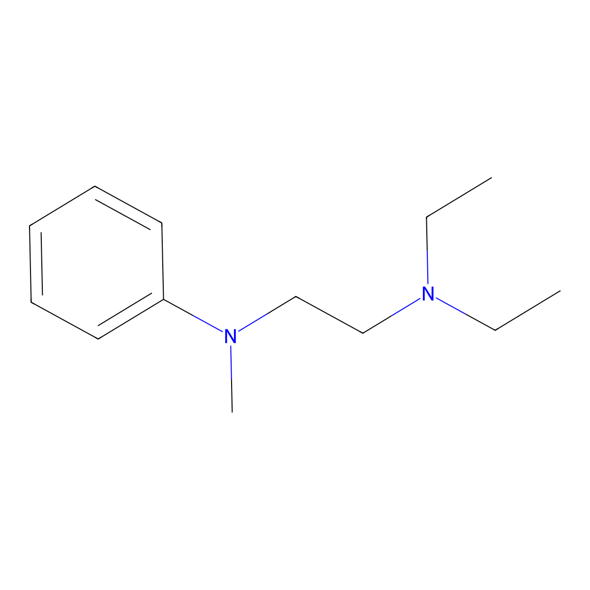 N,N-Diethyl-N'-methyl-N'-phenylethylenediamine molecular structure, CAS 74474-29-6