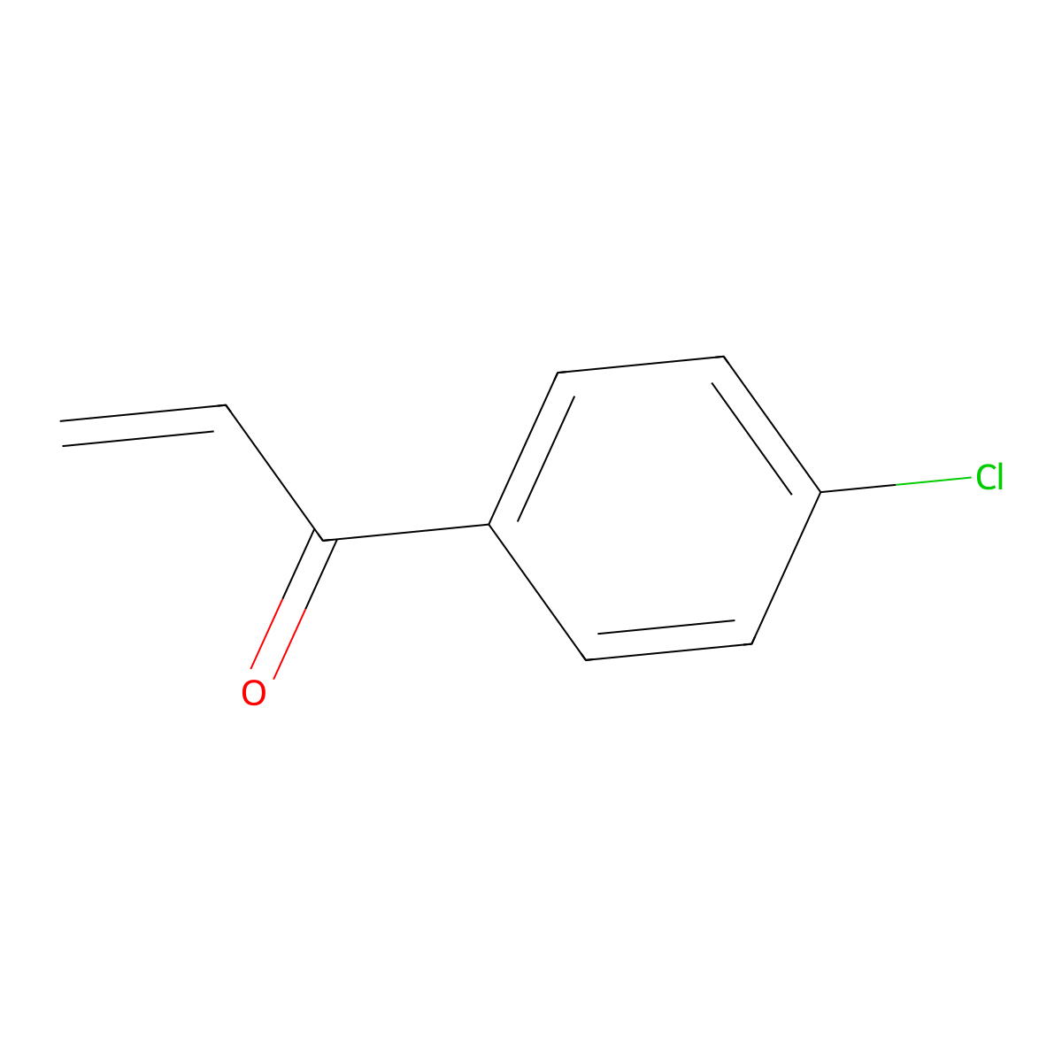 1-(4-Chlorophenyl)-2-propen-1-one molecular structure, CAS 7448-87-5