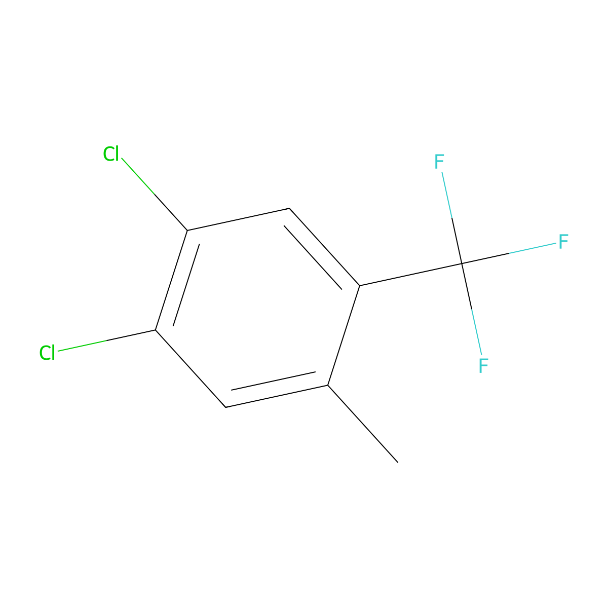 1,2-Dichloro-4-methyl-5-(trifluoromethyl)benzene molecular structure, CAS 74483-51-5