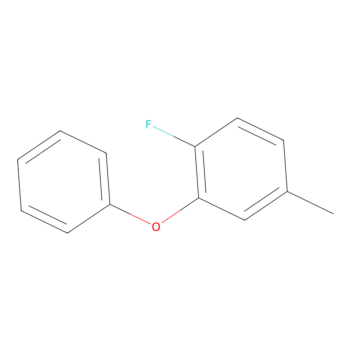 1-Fluoro-4-methyl-2-phenoxybenzene molecular structure, CAS 74483-53-7