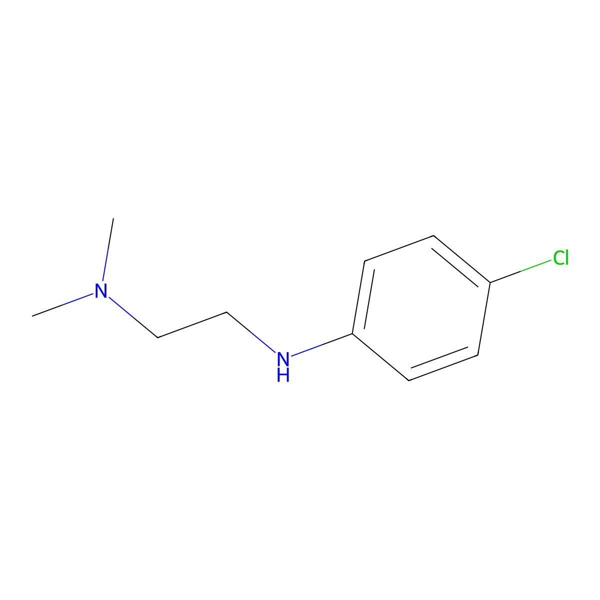N~2~-(4-Chlorophenyl)-N~1~,N~1~-dimethylethane-1,2-diamine molecular structure, CAS 74487-97-1