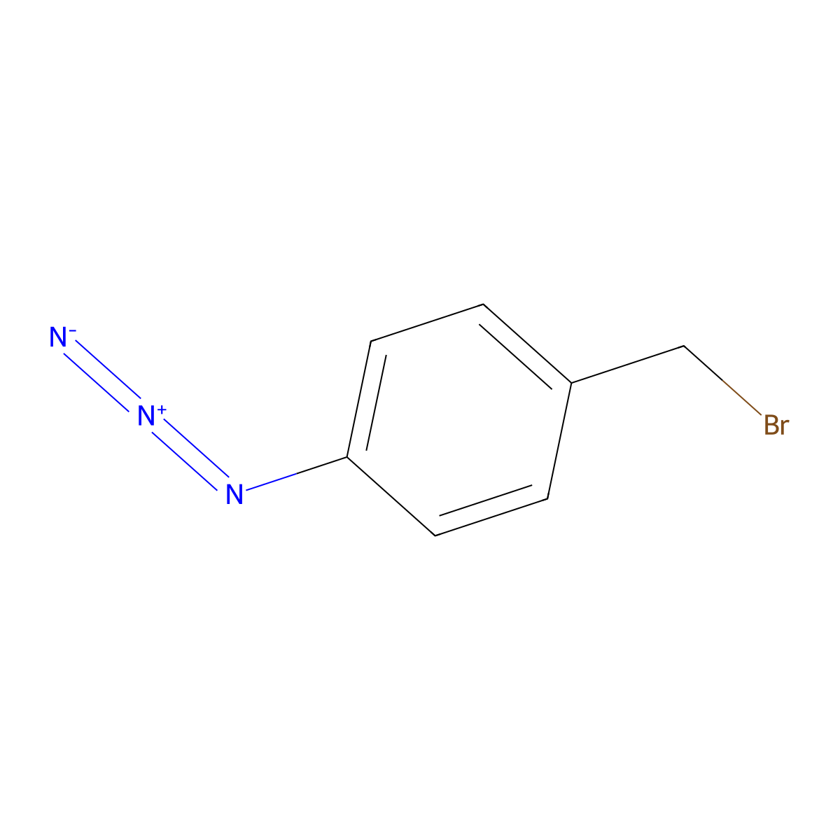 1-Azido-4-(bromomethyl)benzene molecular structure, CAS 74489-49-9