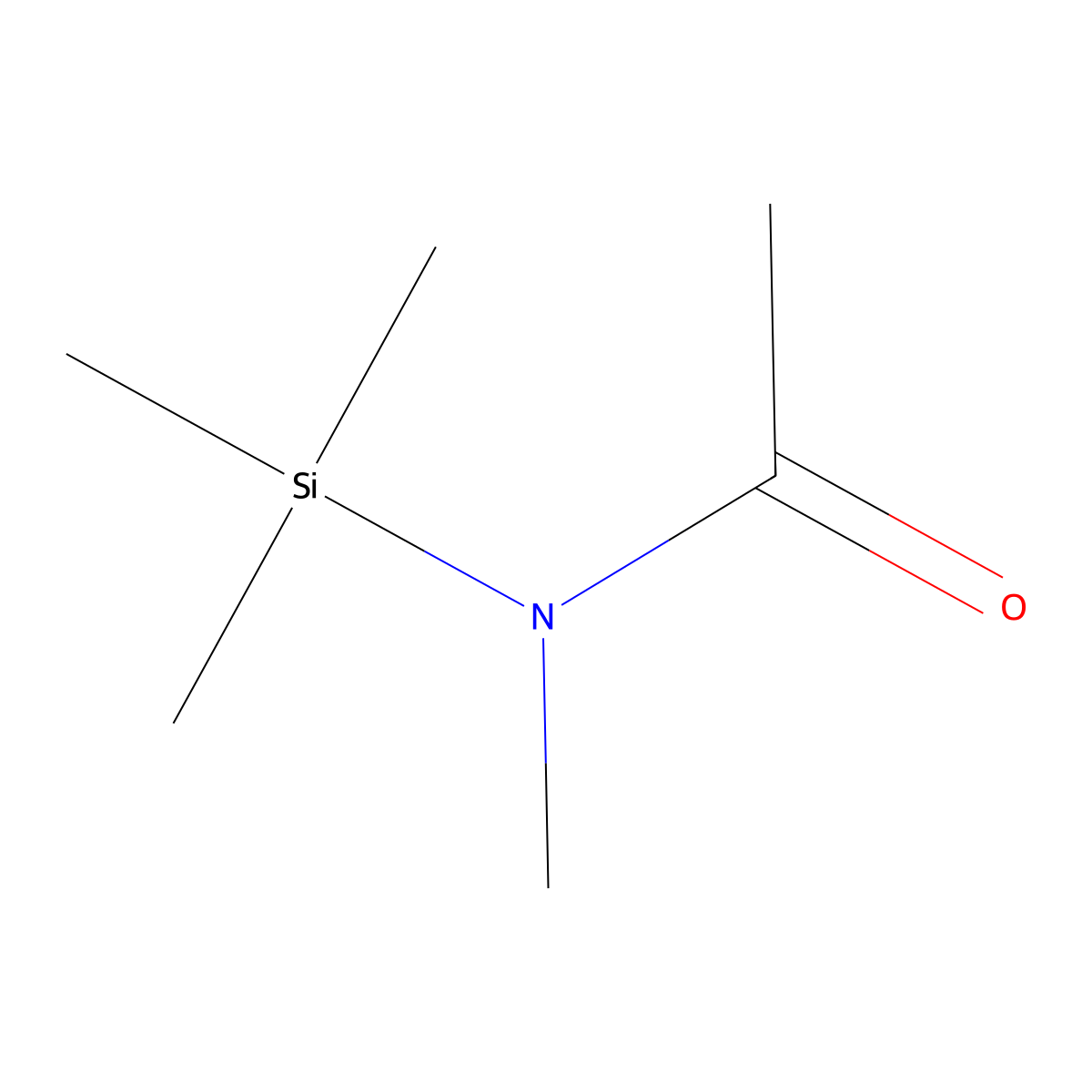 N-Trimethylsilyl-N-methylacetamide molecular structure, CAS 7449-74-3