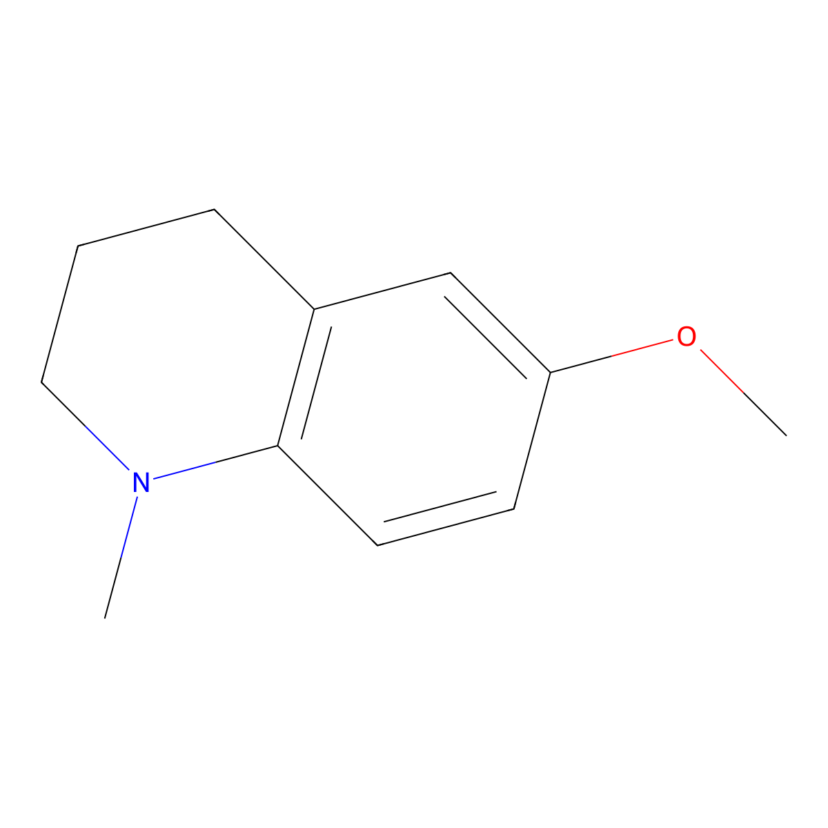 6-Methoxy-1-methyl-1,2,3,4-tetrahydroquinoline molecular structure, CAS 74492-61-8