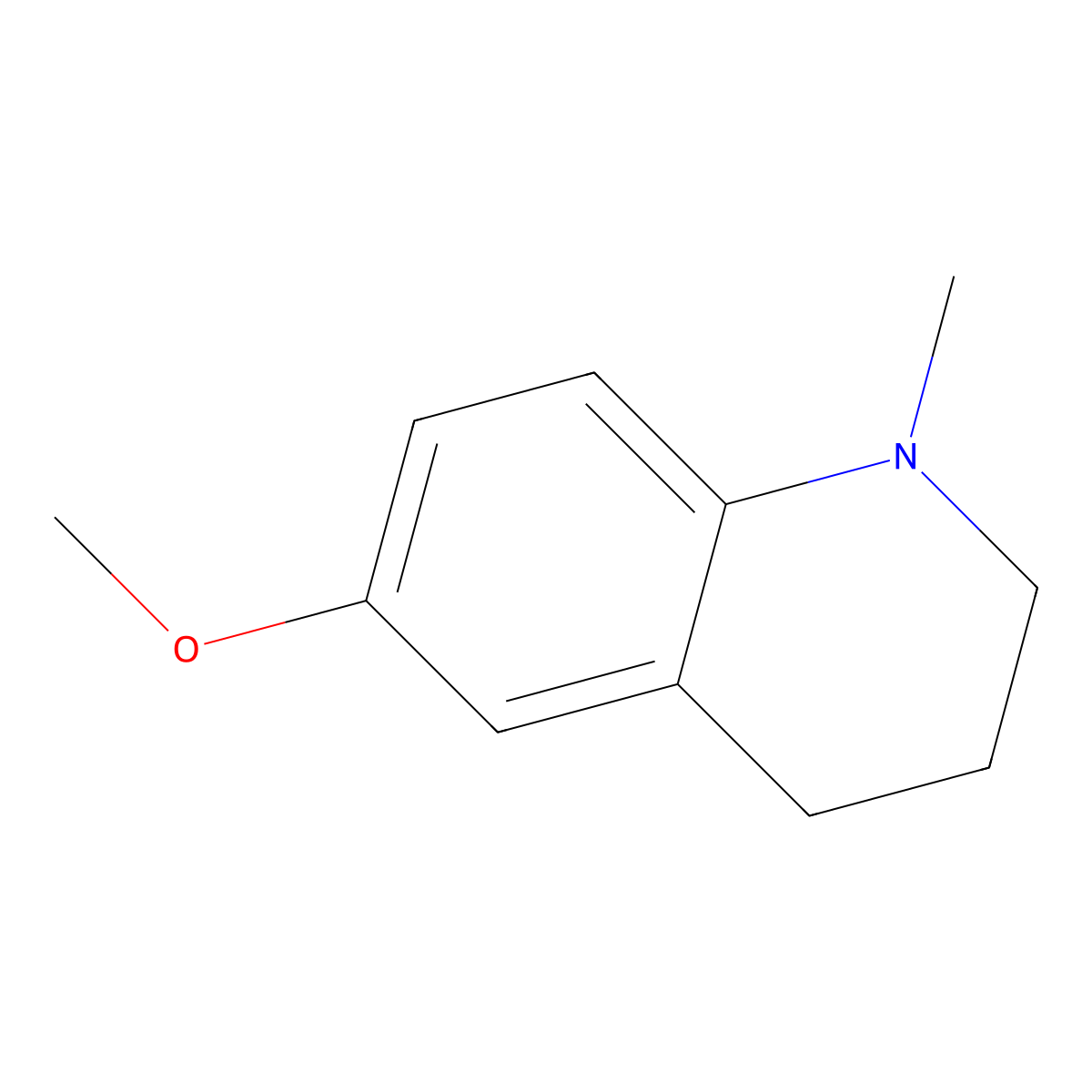 6-Methoxy-1-methyl-1,2,3,4-tetrahydroquinoline molecular structure, CAS 74492-61-8