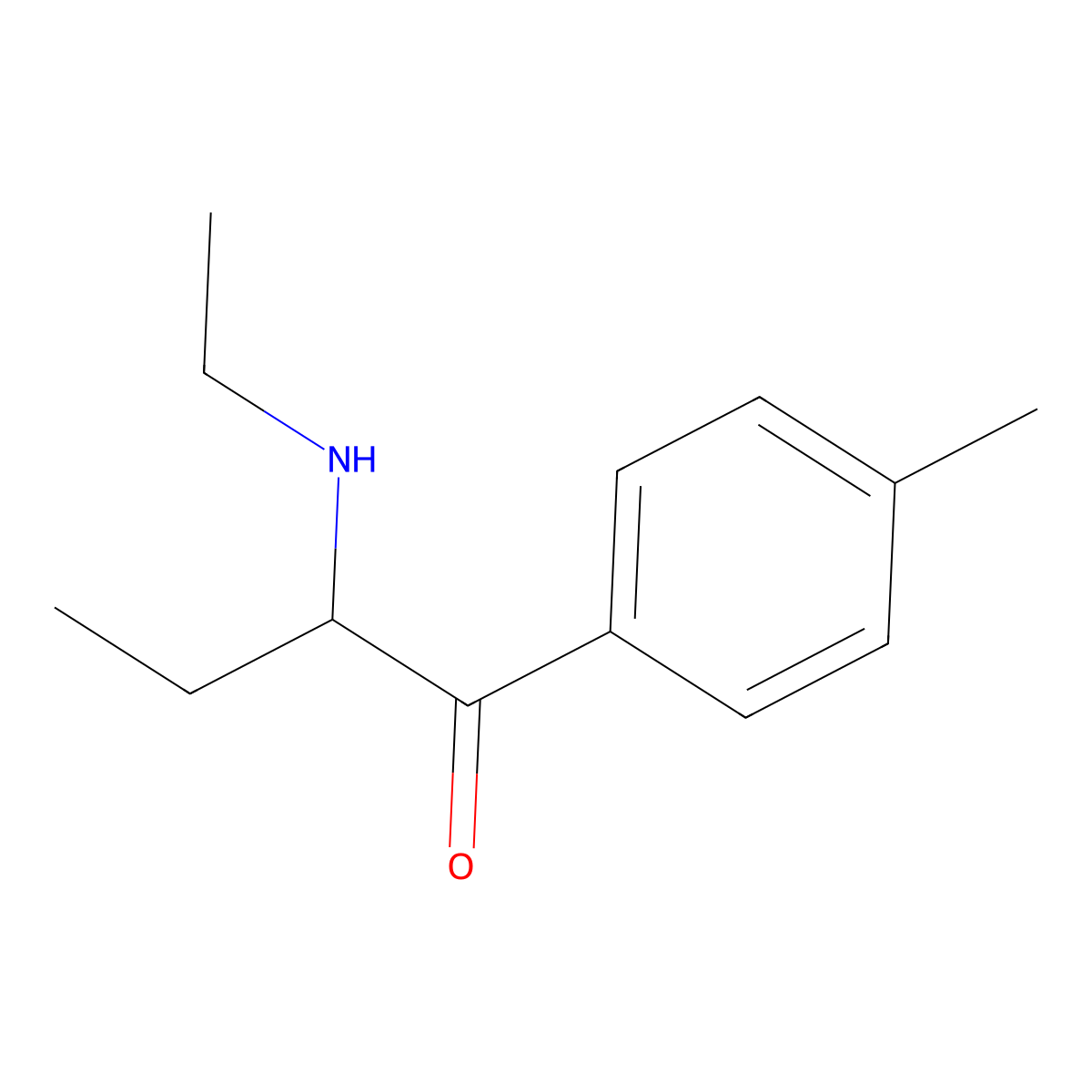 2-(Ethylamino)-1-(4-methylphenyl)butan-1-one molecular structure, CAS 744954-22-1