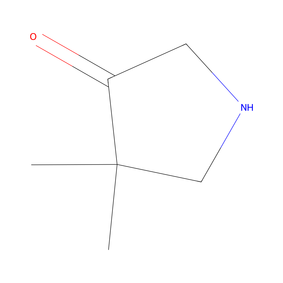 4,4-Dimethylpyrrolidin-3-one molecular structure, CAS 744960-83-6