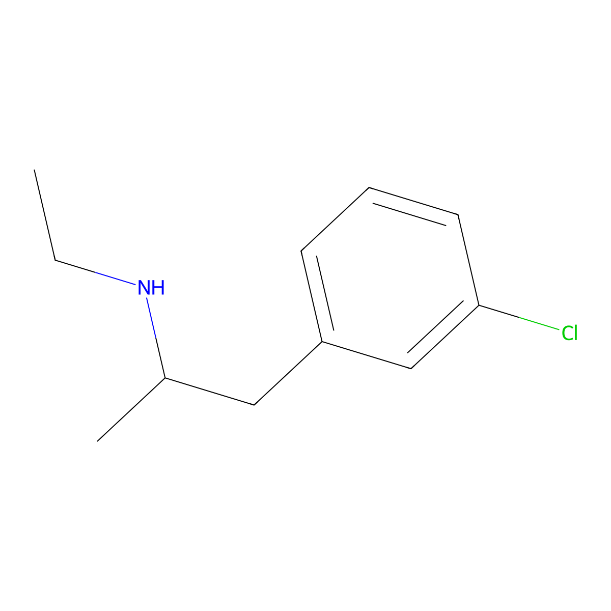 1-(3-chlorophenyl)-N-ethylpropan-2-amine molecular structure, CAS 744983-82-2