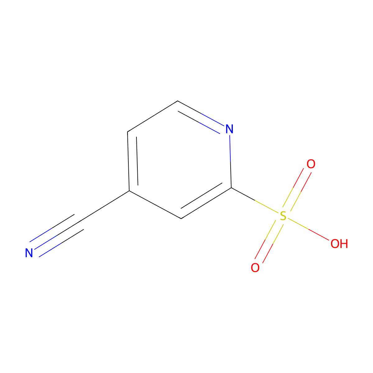 4-Cyanopyridine-2-sulfonic acid molecular structure, CAS 744987-72-2